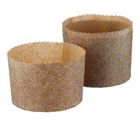 [746505] IBILI Lot de 5 Moules à Panettone 500g Jetables Papier Marron Diam 1...