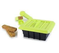 Ibili Kit pour 12 barres énergétiques 747001 Artisanale Silicone Noir/Vert 15 x 7 x 7 cm 6 pièces