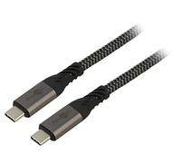 74776 Câble Thunderbolt 3, Thunderbolt 4, USB 4.0 1,5m Noir, Gris GOOBAY