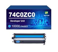 74C0ZK0 74C0ZC0 74C0ZM0 74C0ZY0 Unité De Développement Compatible pour Lexmark CS720 CS725 CX725 CS720de CS725de CX725de CX725dhe, Haut Rendement 10 000 Pages,Cyan-1 Pack