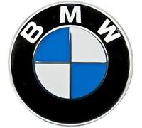 74mm +82mm BMW Emblème Carbone Bleu Badges Logo Capot Avant Bonnet Arrière Boot Badge
