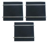 74X0998. LOT DE 3 FILTRES A CHARBON 240 X 220 M/M SAUTER