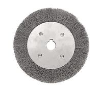 75-300mm Fil D'acier Brosse Fil 0.15mm Fil Roues Brosse Ronde Pour Banc Meuleuse Outil D'ébavurage Nettoyage Rouille Polissage Adaptateur,200mmx32mm