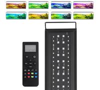 75-90CM Aquarium spectre complet avec télécommande lumière LED Aquarium bricolage Mode météo plante grandir lumière IP68 110V-240V 36W for 30-36in Tank