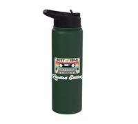 75 ans pour l'anniversaire Cassette rétro Best of 1948 Stainless Steel Insulated Water Bottle