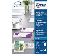 Avery - Pochette De 75 Cartes De Correspondance - 210x99mm - 260g