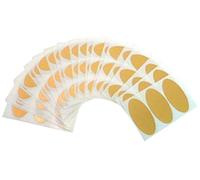75 étiquettes (40 x 20 mm, ovale, doré mat autocollants étiquettes