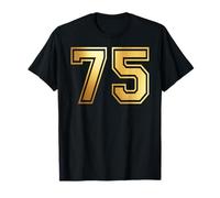 75 Matching Graphique des Sports d'équipe, numéro 75, Soixante-Quinze T-Shirt