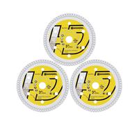 75 Mm Diamond Disc-3 Pieces 75 Mm X 10 Mm Circular Saw Blades For Ceramic,Hard Porcelain,Glazed Tiles,Marble For Bosch Gws 10.8-76 (Mesh Blade X)