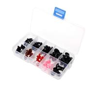 75 Pièces 6-12mm Plastique Yeux De Sécurité Nez Pour Peluche Poupée Marionnette Figure Artisanat Boîte, Ours En Peluche Yeux De Lapin Yeux De Chat Bonhomme De Neige Yeux