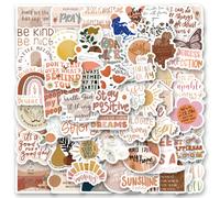 75 pièces Autocollants bohème vinyle pour scrapbooking, journalisation, ordinateur portable, pare-chocs, skateboard, bouteilles d'eau, ordinateur, téléphone, dessin animé, casque de chantier, voiture 