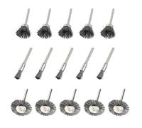 75 Pièces Brosse Métallique Set, Brosse Metallique Pour Perceuse, Mini Brosse Métallique, 3mm Brosse de Roue de Fil en Acier, Pour Polissage, Dérouillage, Nettoyer en Profondeur