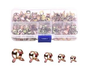 75 Pièces Collier de Serrage Métallique RéGlables pour Durite Essence et Tuyaux d'Eau (millimètre 6/7/8/9/10 mm)