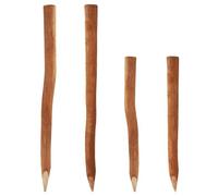 75 poteaux bois pour palissade 1,05m I diamètre 5-6cm I poteau de clôture en noi