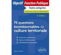 75 questions incontournables de culture territoriale - Philippe-Jean Quillien - Ellipses - broché - Scolaire / Universitaire