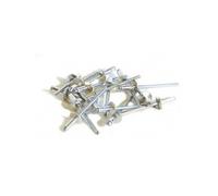 Techman - 75 rivets alu / acier à tête large Ø 4 x 10 mm G