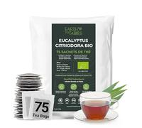 75 Sachets Thé à l'Eucalyptus Bio, Tisane Eucalyptus Seches Naturel, Eucalyptus Leaves tea, Infusion Eucalyptus Séché, Sans Caféine, Feuilles Eucalyptus Tisane Séchées,150g