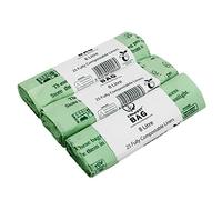 75 x sacs poubelle compostables 8 litres - EN 13432 - sacs Biobag compostables avec guide de compostage (français non garanti)