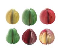 750 feuilles de papier mémo sur le thème des fruits avec dessin animé, petit bloc-notes, carnet de notes, journal, calendrier