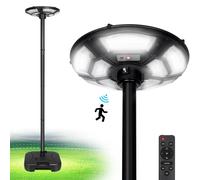 750 LED sol solaire UFO lampe de jardin avec télécommande détecteur de mouvement 12000mAH lampadaire extérieur debout extérieur jardin lampe de sécurité