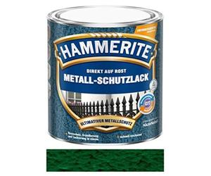 750 ml Hammerite Direkt auf Rost Metall-Schutzlack Dunkelgrün, Hammerschlag
