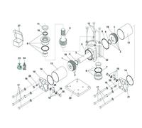 750 - verin hydraulique standard ouverture 180° (avant 2003) - FAAC 108758