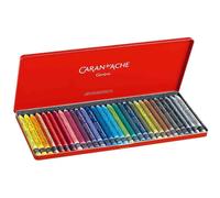 Caran d'Ache Pastels à la cire aquarellable NEOCOLOR II 30 pièces Bleu et rouge Mixte