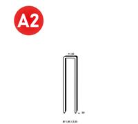 7500 AGRAFES Q-50 INOX - ASLAFIX - 6Q-509