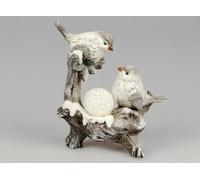 750570 Paire D’Oiseaux LED Formano 16x20cm Pierre Artificielle