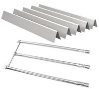 7536 7508 Kit de tubes de rechange pour brûleur à gaz et barres aromatisantes en acier inoxydable 304 pour Weber Spirit E310 320 (avec panneau de commande monté sur le côté ancien modèle) Genesis