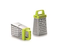 Ibili Râpe carrée 4 faces 756650 – acier inoxydable argent – 3,5 x 3 x 8 cm