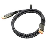75684 Câble Displayport Connecteur, Textile des deux côtés L: 1m Gris Goobay