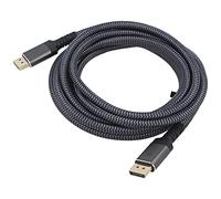 75685 Câble Displayport Connecteur, Textile des deux côtés L: 2m Gris Goobay
