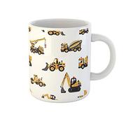 759 Tasses À Thé Rouleau Compresseur Tracteur Chargeuse-Pelleteuse Bulldozer Camion À Ordures Béton Tasse Céramique Tasses De Petit Déjeuner Personnalisable Mugs pour Idée Cadeau La Fête des Pères Th
