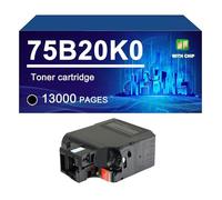 75B20K0 75B20C0 75B20M0 75B20Y0 Cartouche De Toner Compatible pour L'imprimante pour Lexmark CS727DE CX727DE CS728DE, 13000 / 10000 Pages,Black-1 Pack