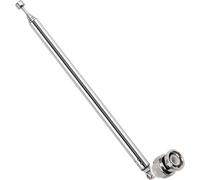 75cm 7 Sections Antenne Télescopique, Antenne Télescopique Portable FM, Antennes Radio FM Télescopiques Portables, avec Connecteur BNC, pour TV Dab AM/FM Réception Stéréo