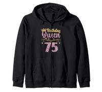 75e Anniversaire de la Reine 75 Ans Soixante-Quinze Sweat à Capuche