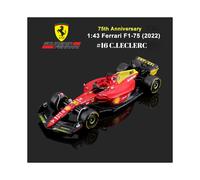 (75e FERRARI75 16) 2022 Modèle de voiture 1:43 Ferrari Mercedes Red Bull Racing Mclaren Alfa Romeo Formule