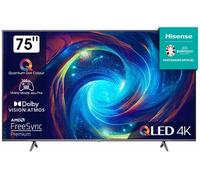 Hisense 75E7KQ PRO 190,5 cm (75") 4K Ultra HD Smart TV Wifi Gris 350 cd/m²