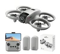 75g Mini Drone avec caméras HD double, quadricoptère avec télécommande et évitement d'obstacles, prise de vue rapide, stabilisation vidéo, protège-hélice intégré, avion RC jouet ABS