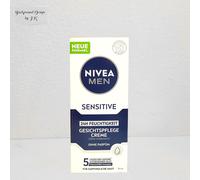 NIVEA MEN Sensitive Crème hydratante 24 h pour peaux sensibles des hommes - Crème apaisante pour le visage pour soulager les irritations de la peau (75 ml)
