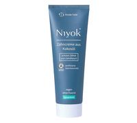 Niyok® Dentifrice naturel à l'huile de coco bio « Spearmint » (75 ml) • Dentifrice naturel pour des dents blanches • Soin intensif et fraîcheur • Protège les gencives • Sans fluorure et végétalien