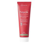 Niyok® Dentifrice à l'huile de coco bio "Orange Sanguine & Basilic" (75 ml) • Dentifrice naturel pour des dents blanches • Soin intensif & fraîcheur • Protège les gencives • Sans fluor & vegan