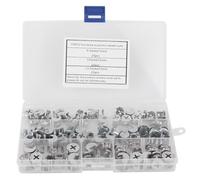 75Pcs Cam Nut Set, Carbon Steel Eccentric Wheel Fasteners 3-in-1 for