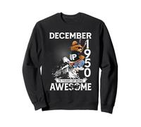 75th Birthday Bear Legends December 1950 75 Years Old Men Sweatshirt
