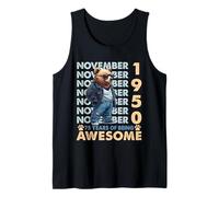 75th Birthday Bear Legends November 1950 75 Years Old Mens Débardeur