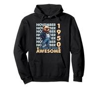 75th Birthday Bear Legends November 1950 75 Years Old Mens Sweat à Capuche