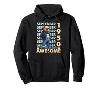 75th Birthday Bear Legends September 1950 75 Years Old Mens Sweat à Capuche