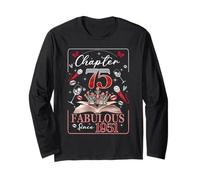 75th Birthday Queen Chapter 75 Fabulous Since 1951 Women Manche Longue