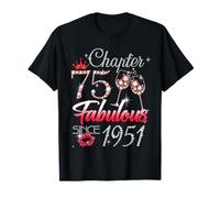 75th Birthday Queen Chapter 75 Fabulous Since 1951 Women T-Shirt